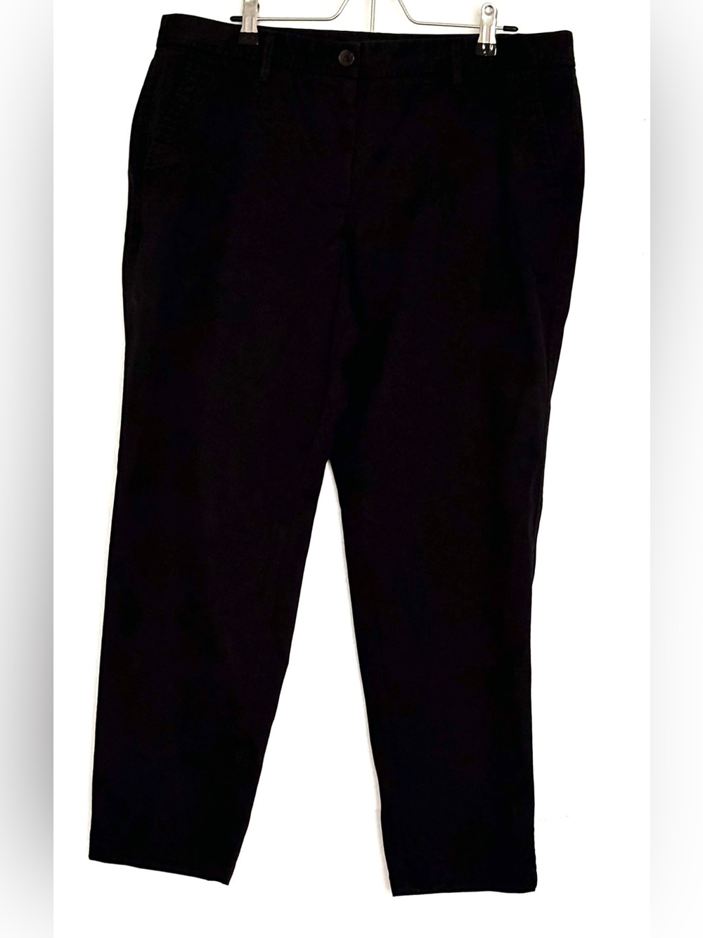 Talbots Relaxed Chino Pants Black Size 12 Petite - Picture 1 of 7